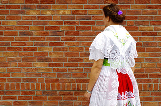 das bin ich in Niedersorbischer Tracht, Spreewald, Elke Friedrich