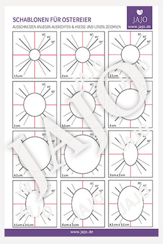 Lochschablone für sorbische Ostereier im Shop jajo.de, als PDF download