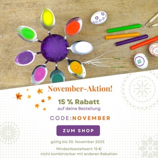 Rabatt Aktion im November im Shop www.jajo.de. 15 Prozent sparen bis zum 30. November 2025.