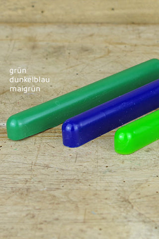 Wachs-Set nr.10, grünes und blaues Wachs für sorbische Ostereier, bestellen im Shop jajo.de, Wachstechnik, Bossiertechnik